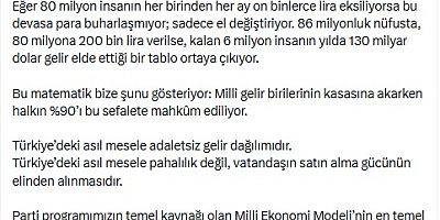 Hüseyin Baş'tan TÜİK'e 