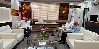 Hüseyin Sevinçtekin, H. Ramazan Aksoy ve Mustafa Çobanoğlu’nu Ağırladı