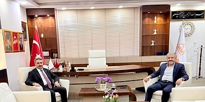 Hüseyin Sevinçtekin, Mustafa Alkayış’ı Şirket Merkezinde Ağırladı