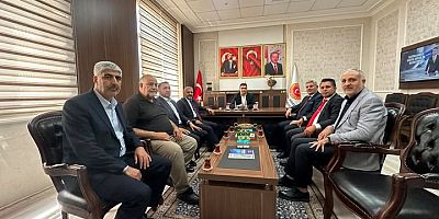 Hüseyin Sevinçtekin ve Adıyaman Dernekler Federasyonu'ndan Mehmet Kılınç'a Ziyaret