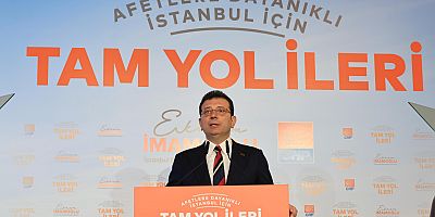 İBB BAŞKANI EKREM İMAMOĞLU:  “AFETLERE DAYANIKLI İSTANBUL İÇİN TAM YOL İLERİ”