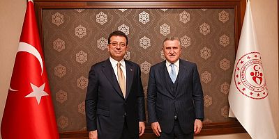İBB Başkanı Ekrem İmamoğlu, Gençlik ve Spor Bakanı Osman Aşkın Bak ile görüştü