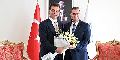 İBB BAŞKANI İMAMOĞLU’NDAN, BAŞKAN BAHÇETEPE’YE TEBRİK ZİYARETİ