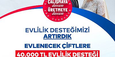 İBB EVLİLİK DESTEĞİNİ 40 BİN TL’YE ÇIKARTTI