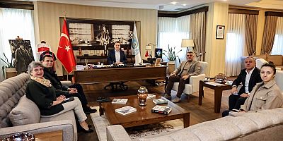 İBB Yol Bakım Daire Başkanı Ayhan Taş ve 5’nci Bölge Müdür Yardımcısı Taşkın Torlak Başkan Balcıoğlu’nu Ziyaret Etti