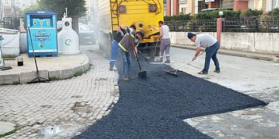 İlçe genelinde yol bakım çalışmaları devam ediyor