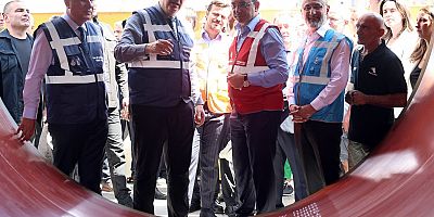 İmamoğlu İçme suyu Tüneli İsale Hattı’nda incelemede bulundu