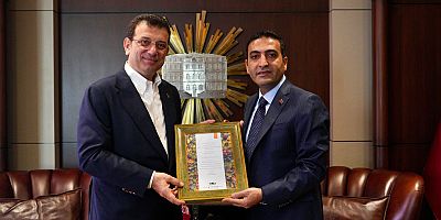 İmamoğlu'ndan Güney'e tebrik ziyaretinde 