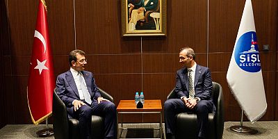 İMAMOĞLU’NDAN ŞİŞLİ BELEDİYE BAŞKANI ŞAHAN’A TEBRİK ZİYARETİ: 