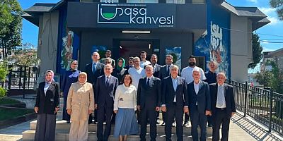 İsmail Ergüneş, Paşa Kahvesi Taşlıtarla’yı Ziyaret Etti