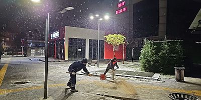 İSTANBUL’DA KARLA MÜCADELE