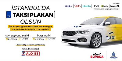 İSTANBUL’DA UYGULAMA BAZLI TAKSİ İÇİN 7. İHALE 24 MART’TA