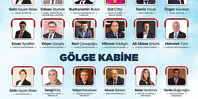 İŞTE CHP GENEL BAŞKANI ÖZGÜR ÖZEL’İN A TAKIMI