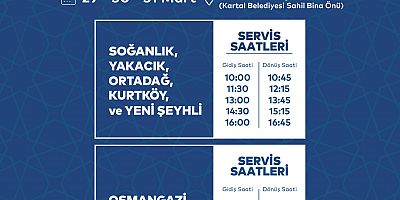 Kartal Belediyesi’nden Ramazan Bayramı’nda Mezarlıklara Ücretsiz Ulaşım Hizmeti