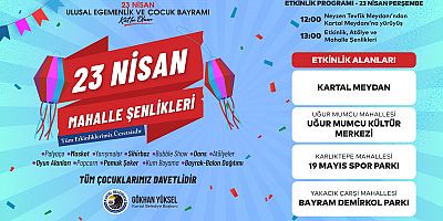 Kartal’da Milli Egemenlik Gururu ve Çocuk Bayramı Büyük Bir Coşkuyla Kutlanacak!