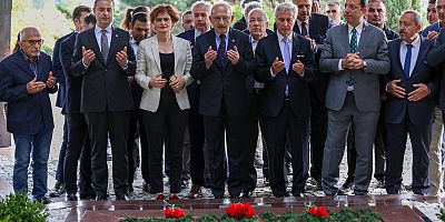 KILIÇDAROĞLU, ADNAN MENDERES İLE TURGUT ÖZAL’IN MEZARINI ZİYARET ETTİ