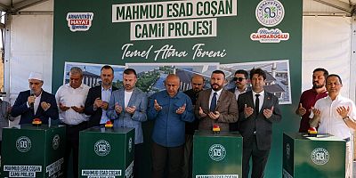 Mahmud Esad Coşan Camii’nin Temelini Dualarla Attık