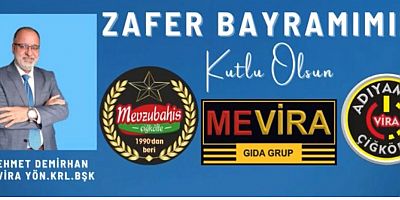 Mehmet Demirhan'ın 30 Ağustos Zafer Bayramı Mesajı