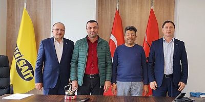 Mehmet Kamar'dan 1954 Spor Kulüp Başkanı Aybak'a Ziyaret