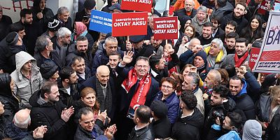 Mustafa Oktay Aksu’ya CHP’ Sarıyer'de sevgi seli