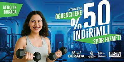 ÖĞRENCİLERE YÜZDE 50 SPOR İNDİRİMİ