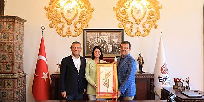 ÖZEL VE İMAMOĞLU’NDAN EDİRNE BELEDİYE BAŞKANI AKIN’A ‘KIRKPINAR’ ZİYARETİ