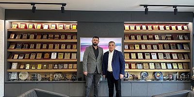 Ramis Topal, TEM34 Matsan Merkez Ofisinde Mesut Bolat’ı Ağırladı