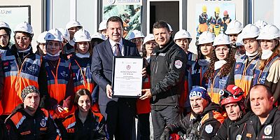 SAK ekibi, AFAD tarafından Akreditasyon Sertifikası aldı