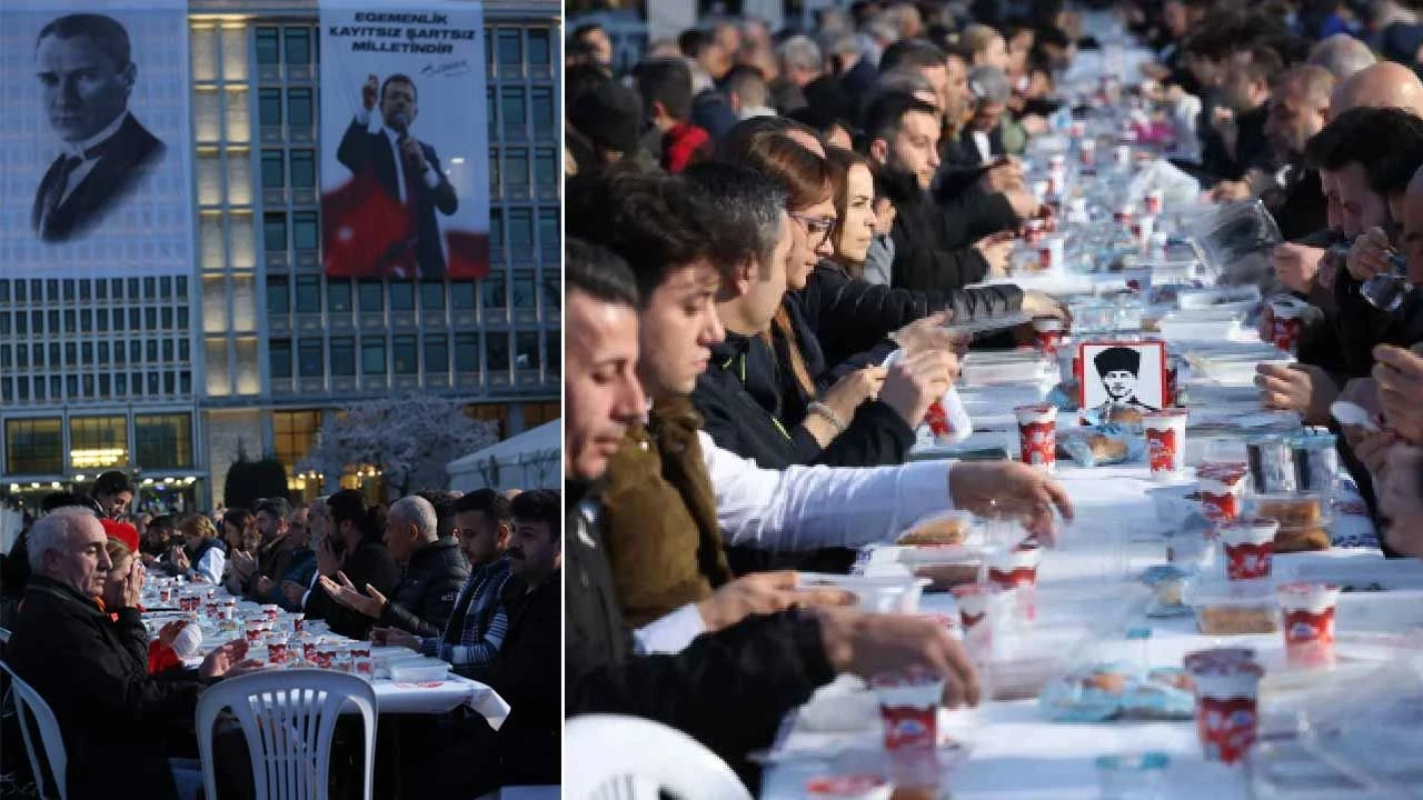 Saraçhane'de vatandaşlar bu kez iftarda buluştu