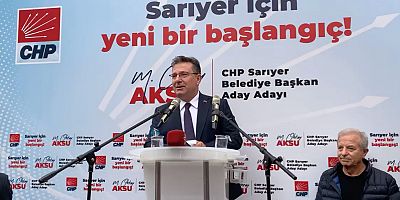 Aksu, Sarıyerlilere seslendi.“Sarıyer için yeni bir başlangıçla” 