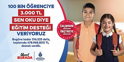 ‘SEN OKU DİYE’ DESTEĞİNE BAŞVURULAR BAŞLADI