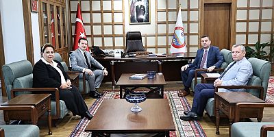 Silivri Belediye Başkanı Bora Balcıoğlu, Kaymakam Tolga Toğan'ı Ziyaret Etti