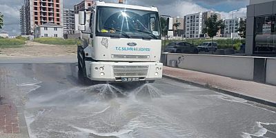 Silivri’nin Her Köşesinde Temizlik Çalışması Yürütülüyor