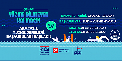ŞİŞLİ’DE YÜZME BİLMEYEN KALMASIN