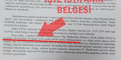 ŞÜKRÜ GENÇ SARIYER HALKINA YALAN SÖYLÜYOR!