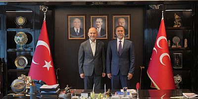 Süleyman Soylu’dan MHP İstanbul İl Başkanı Volkan Yılmaz’a Ziyaret