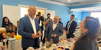 Süleyman Soylu, NO.5 Kolektif Pazar El İşleri Sergisi’ni Ziyaret Etti