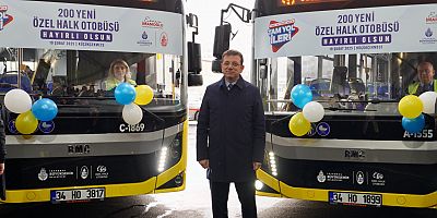 TBB ve İBB Başkanı Ekrem İmamoğlu, ‘200 Yeni Özel Halk Otobüsü Hizmete Alım Töreni’nde konuştu. 