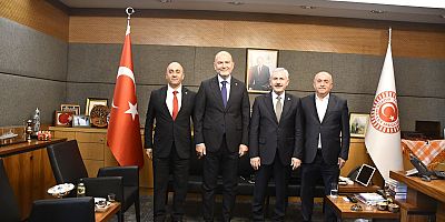 TBMM İçişleri Komisyonu Başkanı Süleyman Soylu, Gazi Meclis'te Misafirlerini Ağırladı