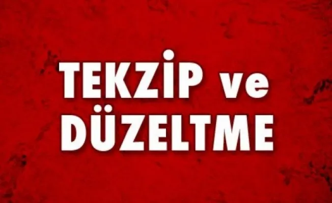 TEKZİP METNİ 