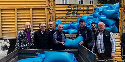 Tritikale yemleri vatandaşlara ulaştırılmaya devam ediyor