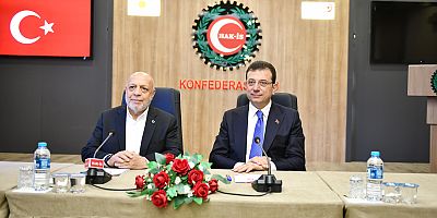 TÜRK-İŞ VE HAK-İŞ GENEL MERKEZLERİNİ ZİYARET ETTİ