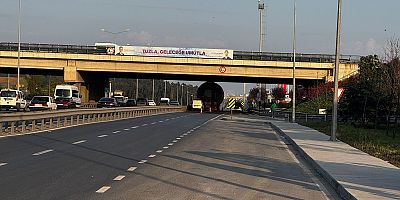 TUZLA’DA D100 ANKARA İSTİKAMETİ 12 SAAT TRAFİĞE KAPATILACAK