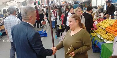 Ümit Doğan'dan Pazar Esnafını Ziyaret Etti