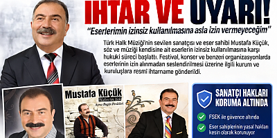 Ünlü THM Sanatçısı Mustafa Küçük'ten İzinsiz Eser Kullanımına Karşı Hukuki Uyarı