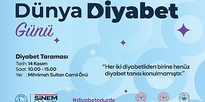 ÜSKÜDAR BELEDİYESİ ‘’DİYABET TARAMASI’’ ETKİNLİĞİ DÜZENLEYECEK