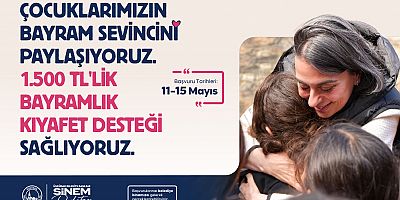ÜSKÜDAR BELEDİYESİ’NDEN ÇOCUKLARIN BAYRAM SEVİNCİNE 1500 LİRALIK KIYAFET DESTEĞİ