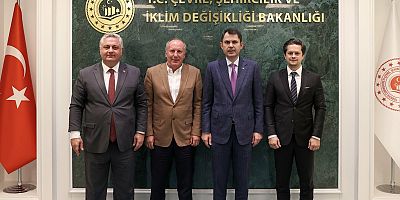 Yalova Belediye Başkanı Gürel ve Muharrem İnce'den Bakan Kurum'a ziyaret