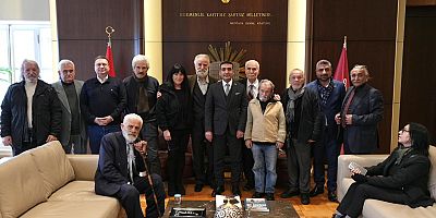 Yeşilçam emekçileri Başkan İnan Güney'i ziyaret etti