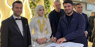 Yunus Emre Yıldız,genç çiftlerin mutluluğuna şahitlik etti